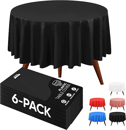 Miniatura 27 de Utopia Kitchen Paño de Mesa de Plástico Desechable (Paquete de 12 - 54 x 108 pulgadas) Blanco con Puntos Dorados Rectangular Paño de Mesa Puntos de