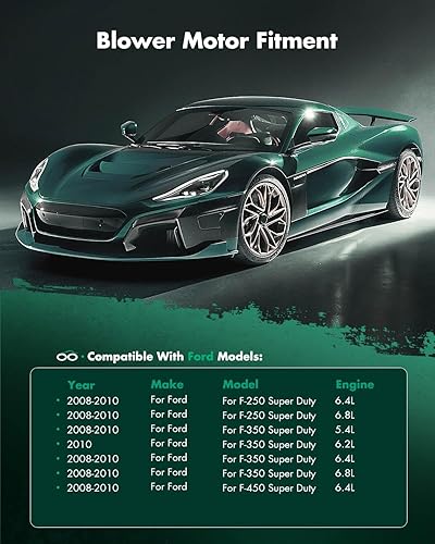 Vista 527 de SCITOO 700188 Reemplazo del motor del ventilador HVAC con jaula de ventilador para Toyota Tacoma 2005-2015, reemplazo OE - 87103-04043, 87103-04044