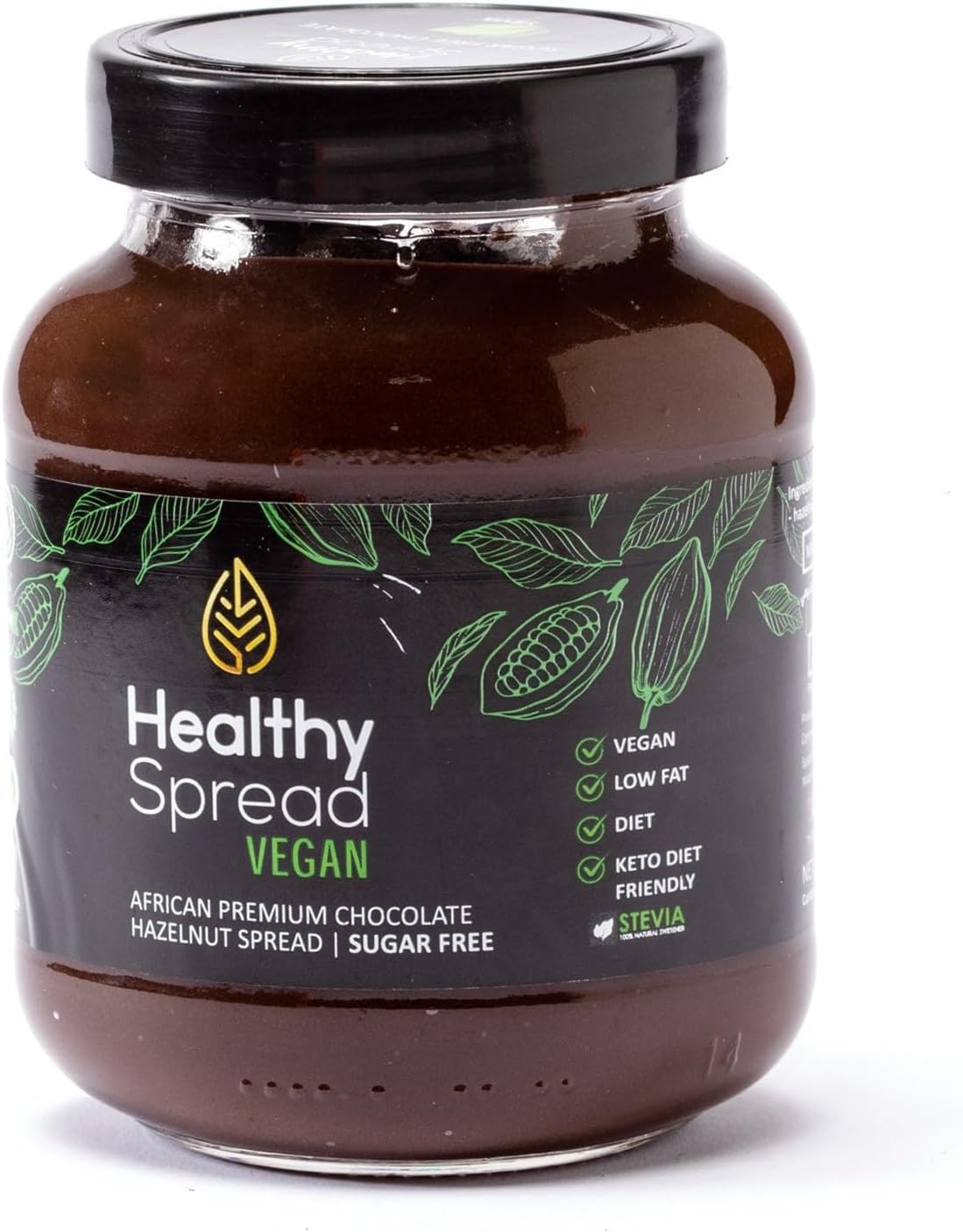 Healthy Spread Chocolate Vegan - Sugar Free And Have Coconut Milk 375g