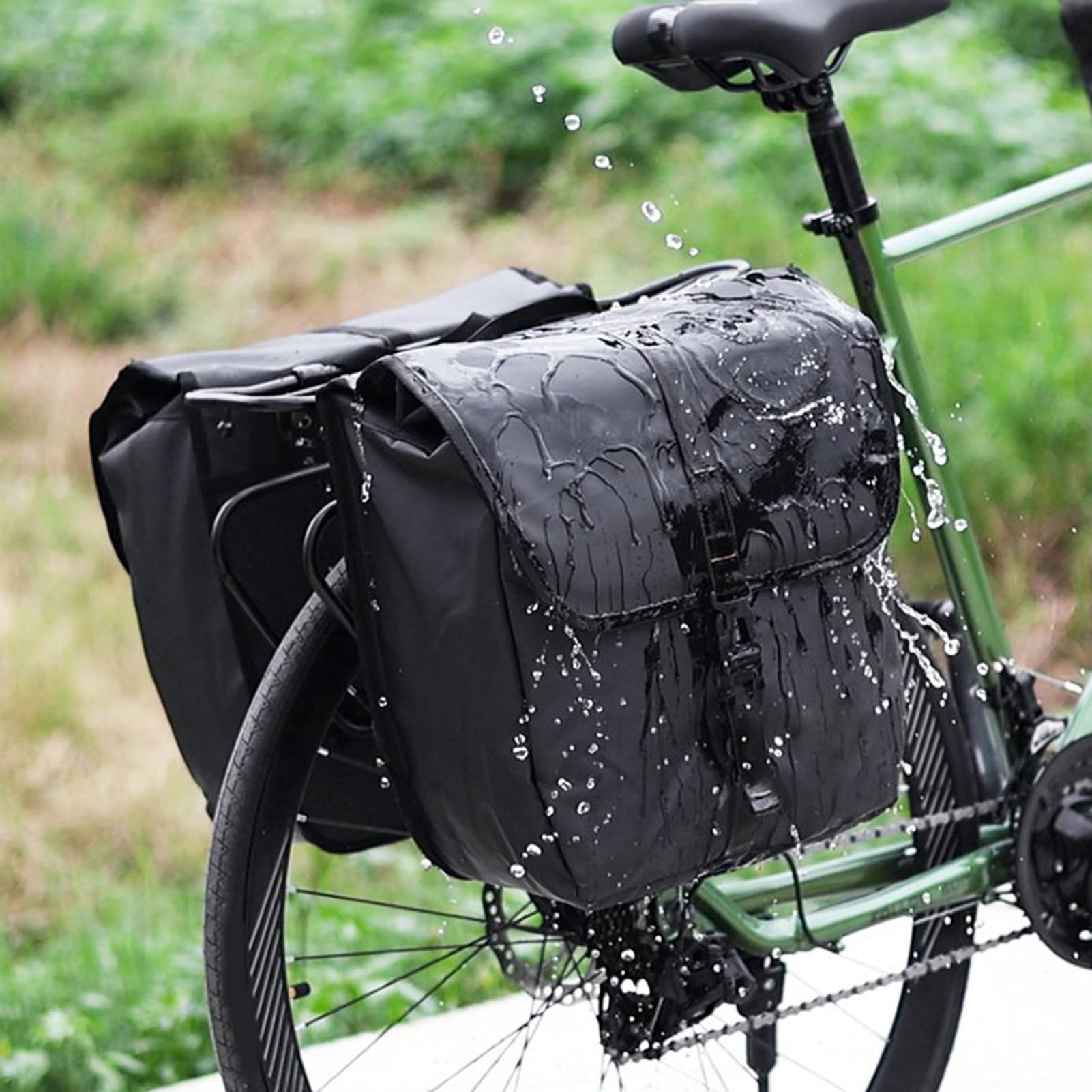 Alforja Trasera de Bicicleta Tela Oxford Impermeable