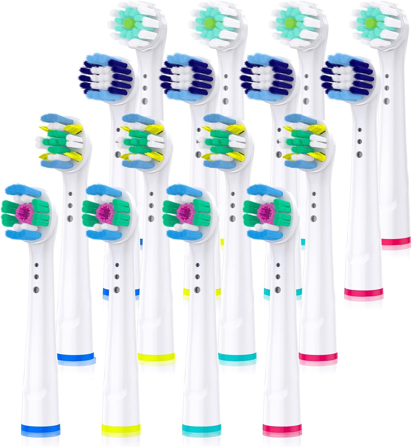 Toothbrush Heads for Oral B Professional Electric Toothbrush Replacement Heads Compatible with Pro Genius and Smart 16 Pack