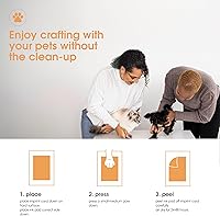 Vista 3 de Pearhead Almohadilla de tinta limpia al tacto con estampado de patas, kit de impresión de mascotas sin tinta, seguro para gatos y perros, recuerdo