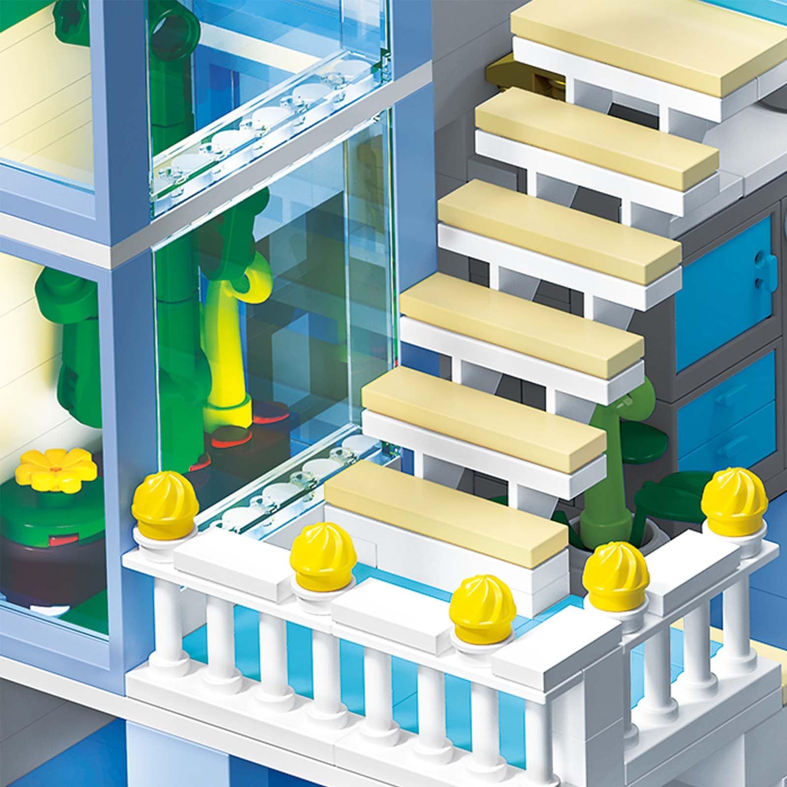 Juguete de Bloques de Construcción, Kit Mini Bloques la Casa los Amigos, Juego Bloques Modulares la Casa Dibujos Animados, Regalo Juguete Educativo para Niños Adolescentes 8+, 1235 Piezas