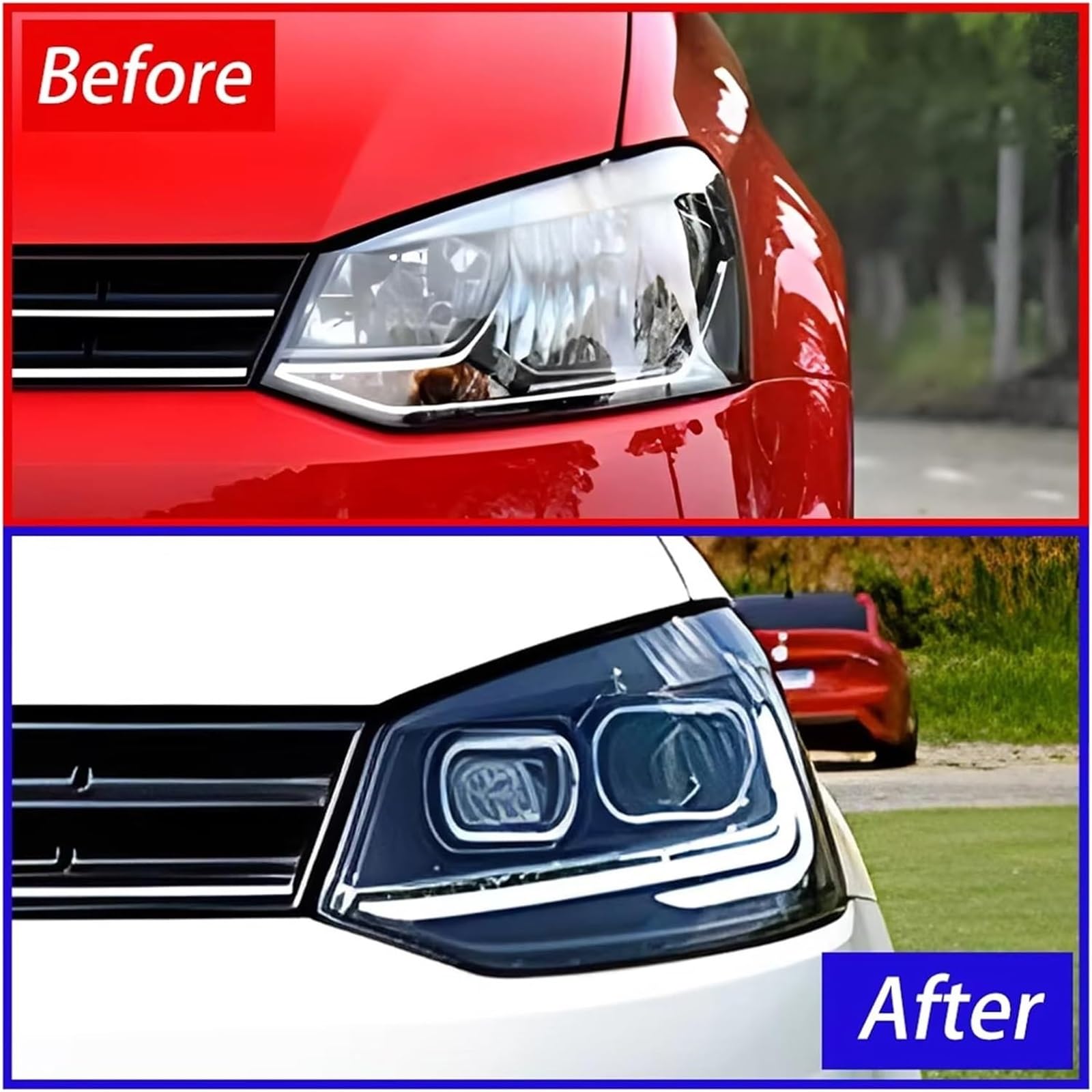 Scheinwerfer Scheinwerfer Montage für VW Für Polo 2011-2018 Auto Front Lampen