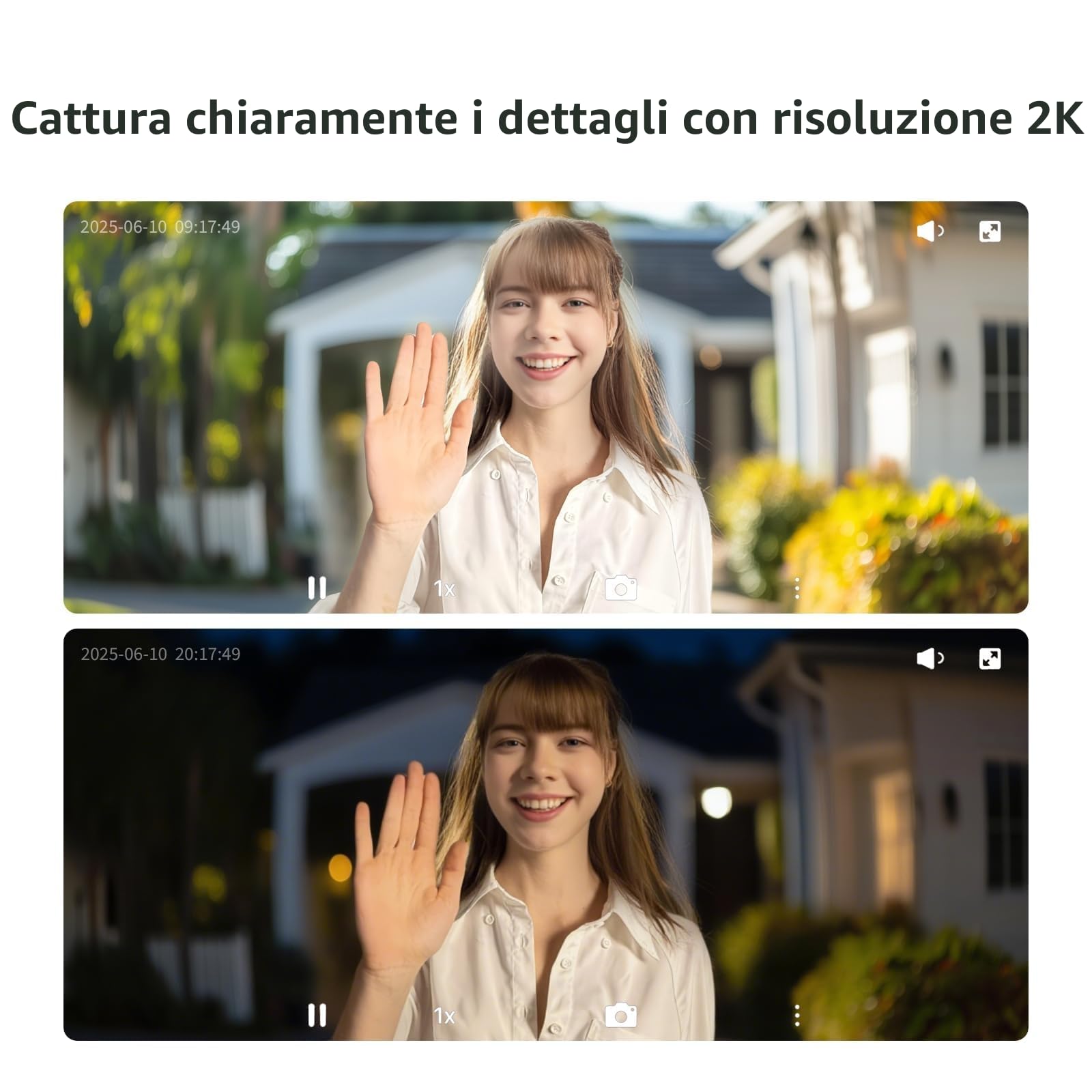 Aqara 2K Video Campanello G410 con Suoneria, HomeKit Secure Video, Hub Matter Integrato, Wireless/Cablato, Compatibile con Apple Home, Alexa, Google, Home Assistant, Wi-Fi 2.4 G/5GHz, Nero