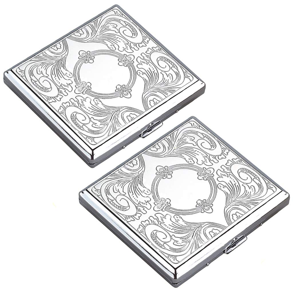 Metall Zigarettenetui Für 20 Zigaretten - Slim Design Wasserdicht & Kratzfest