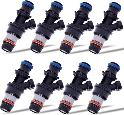 Miniatura 7 de Rich Choices Inyectores de combustible compatibles con Ford 4.6 5.0 5.4 5.8 reemplaza 0280150943 (juego de 8)