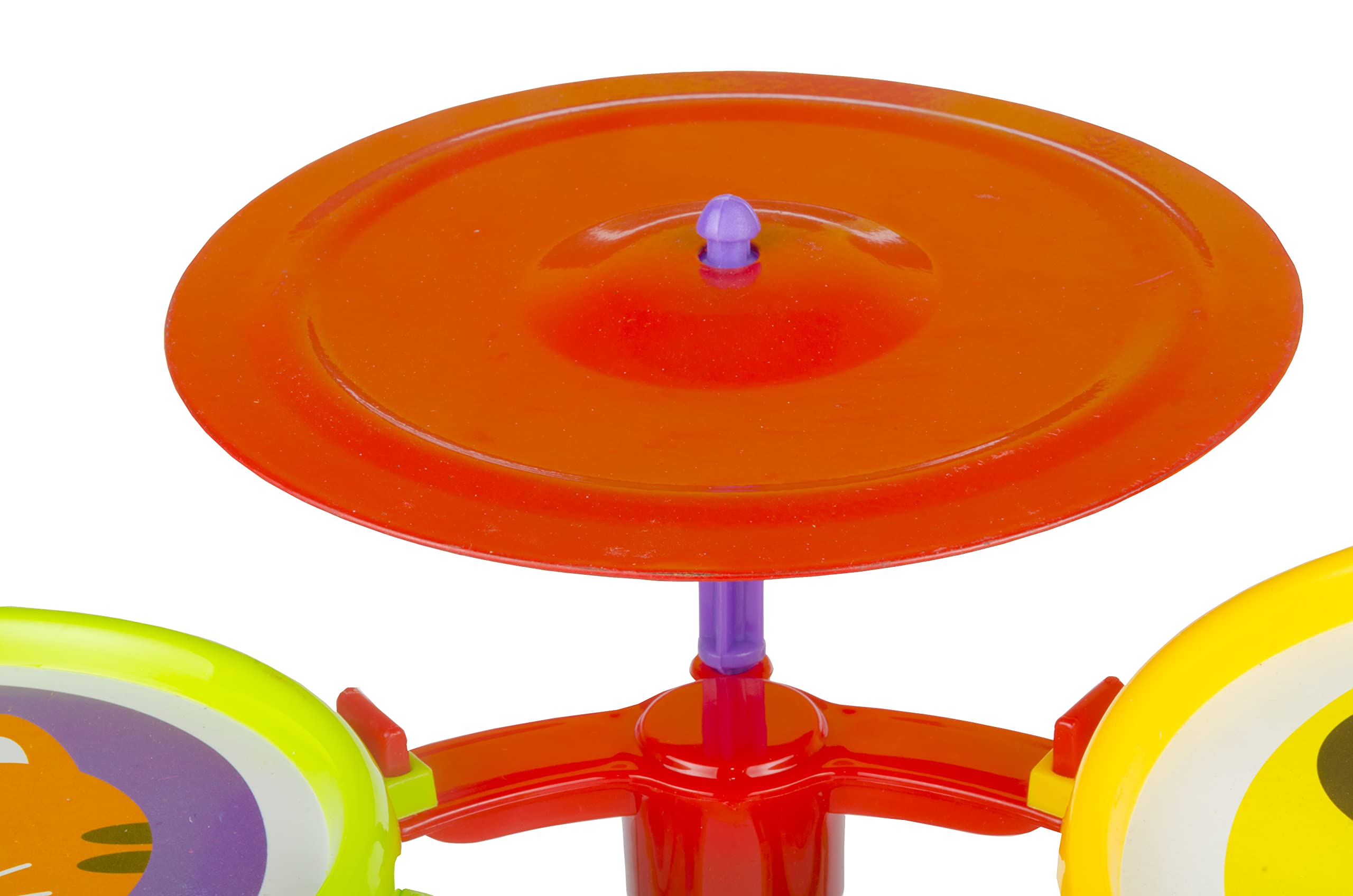TOY FUN Musical Drum Set for Kids 2 Drums and 1 Cymbal Age 3 Years and Above - Image 6 thumbnail