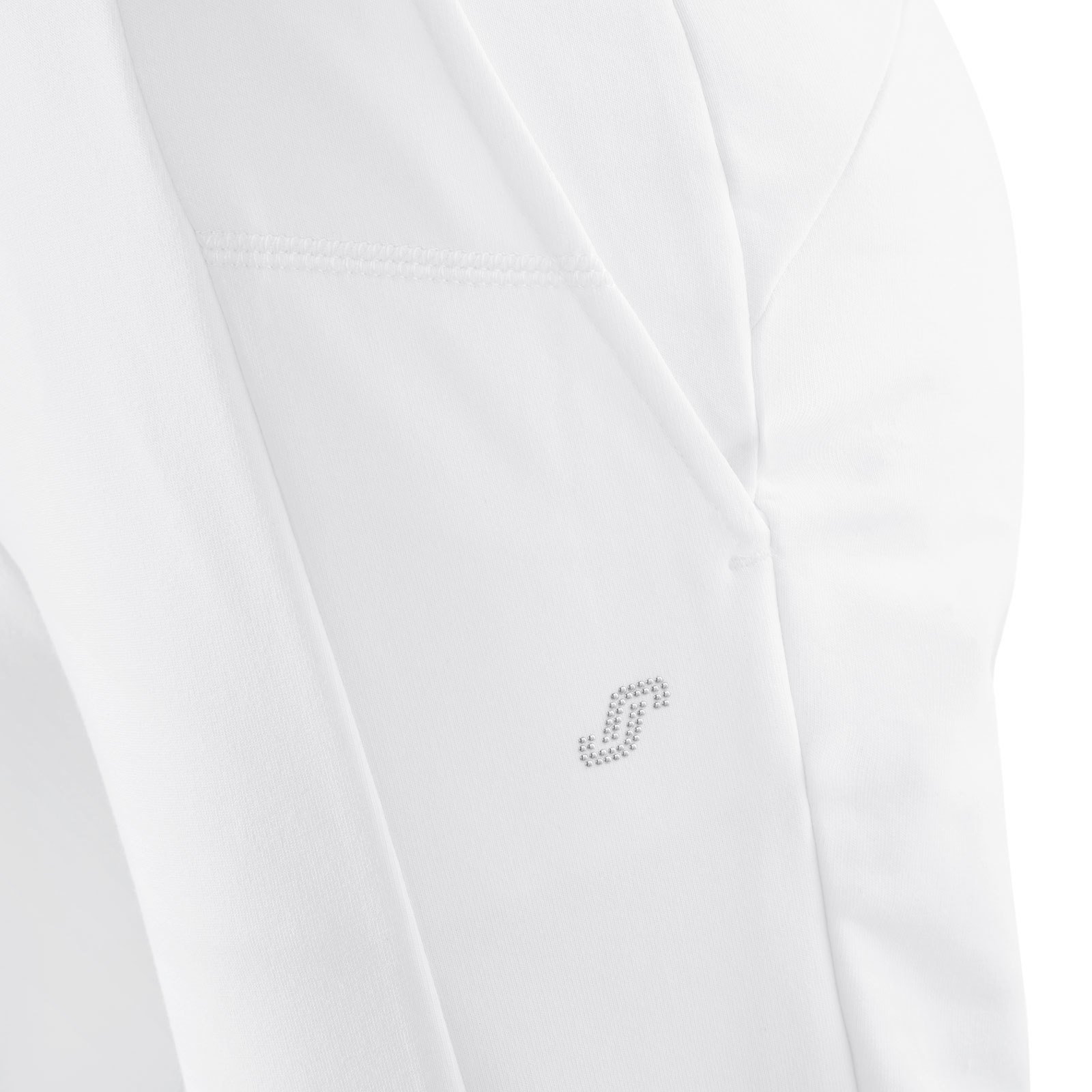 Joy Sportswear Freizeithose SINA für Damen - sportliche Jogginghose mit geradem Schnitt | Lange Sport Hose mit hohem Baumwolle & Stretch-Material Kurzgröße, 23, White