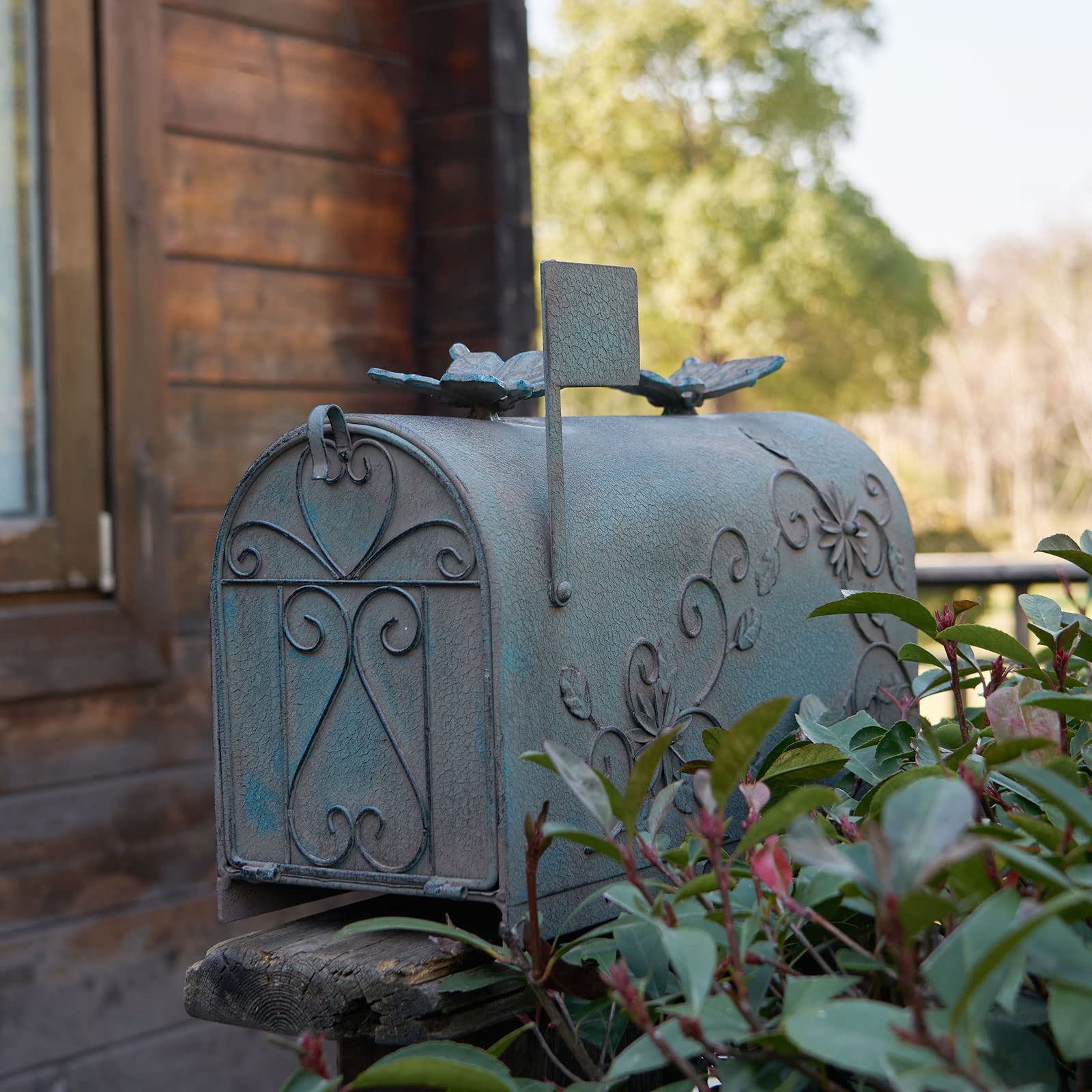 Heavy Duty Galvanized Steel Mailbox Post, Rural Mail Box Postal Storage Box with Heavy Duty Galvanized Steel Mailbox Post, Rural Mail Box Postal Storage Box with