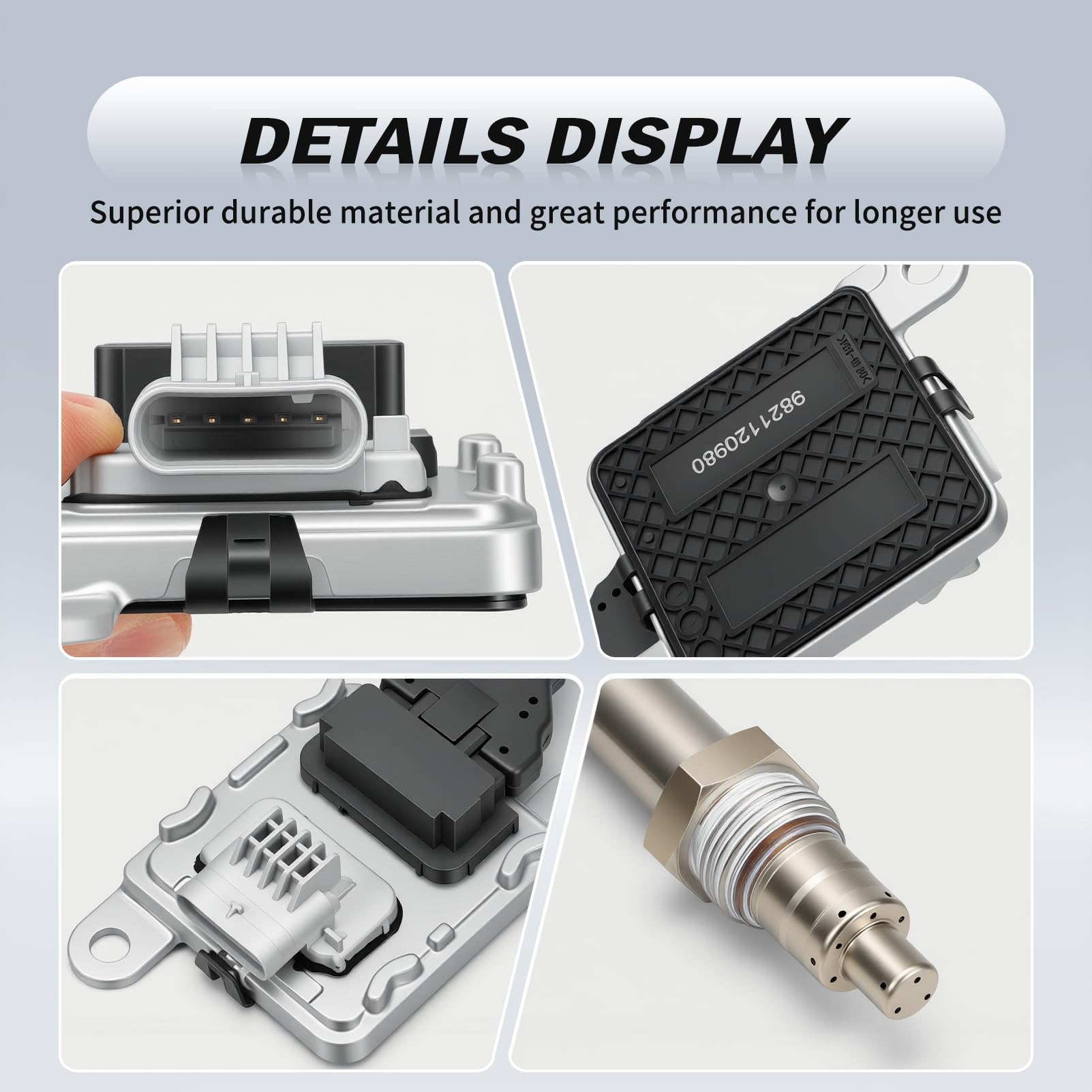 Sensore di ossigeno ad azoto, compatibile con Berlingo II, C3, DS3, C4, DS4, DS5 e Partner II, 2008, 3008, 5008, 208, 301, 308, motore 1,6 BlueHDI Nox, sonda lambda OEM 9821120980 9678570 780