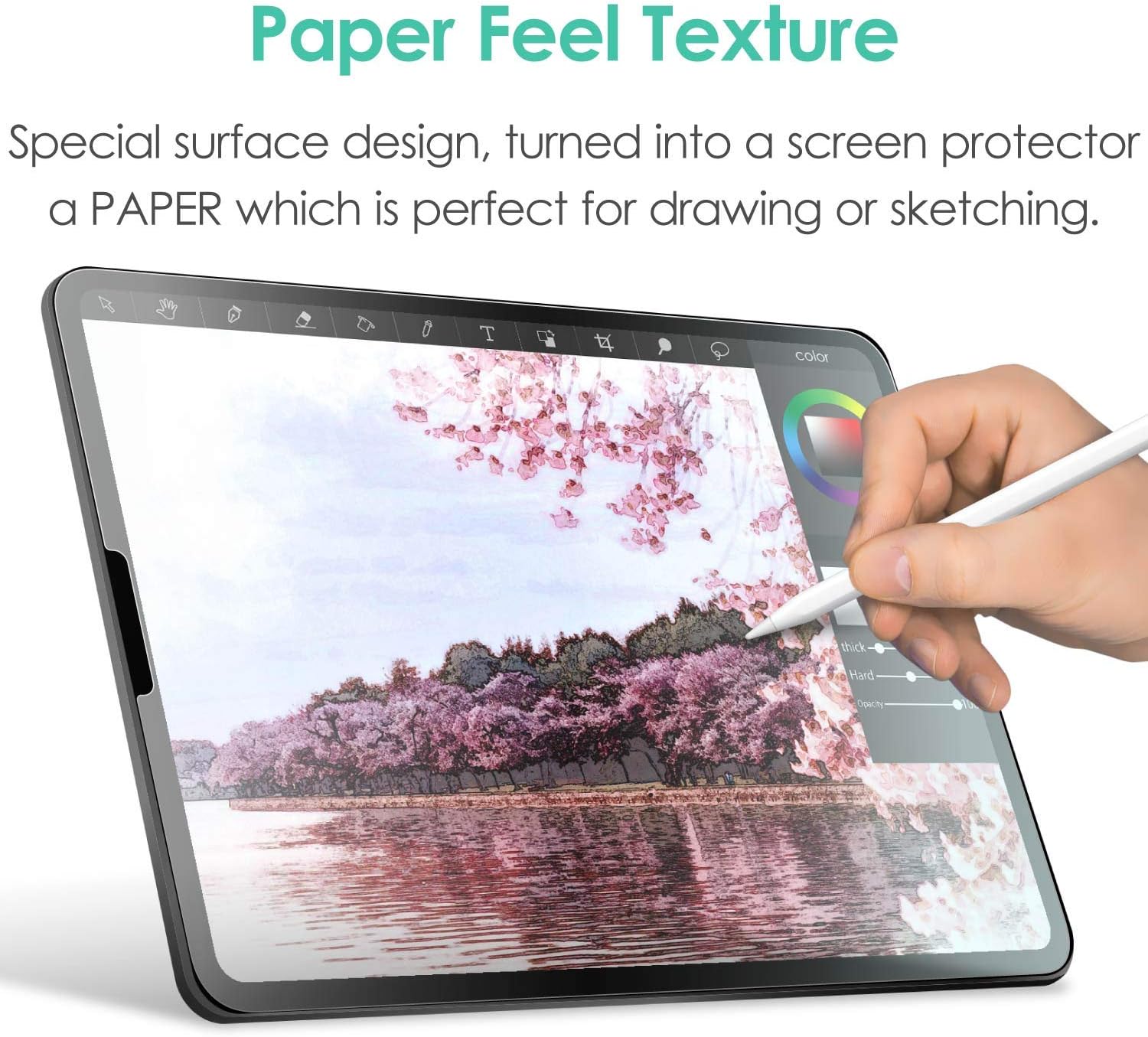Best Cyber Monday 🔥 ELECOM Paper-Feel Screen Protector Compatible with iPad Pro 11inch (2018,2020 Model), Designed for Drawing, Anti-Glare Scratch-Resistant ,Japan-Made *Smoothness 80*(TB-A18MFLAPL)