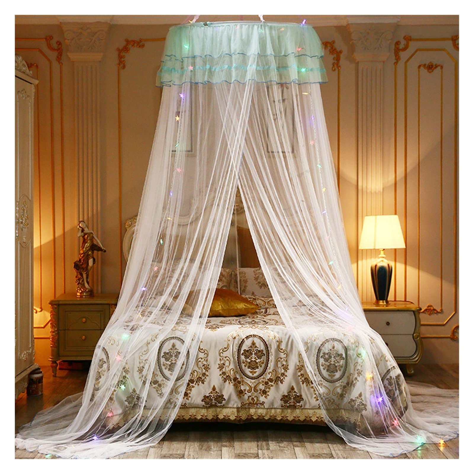 DXTFDHB Universal Dome Mosquito Mesh Net Easy Installation Hanging Bed Canopy Netting Naturals Bed