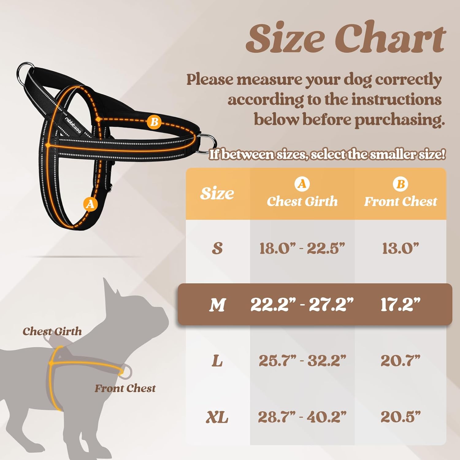 rabbitgoo Dog Harness No Pull, Quick Fit for Medium Sized Dog with Soft Padded Handle, Chest Adjustable Reflective Pet Vest, No Choke Escape Proof for Walking Training, Blue M