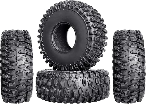 Miniatura 1 de GoHobby 22 Neumáticos RC Crawler Altura 5669in0039 pulgadas con insertos de espuma para 110 RC Rock Crawler juego de 4