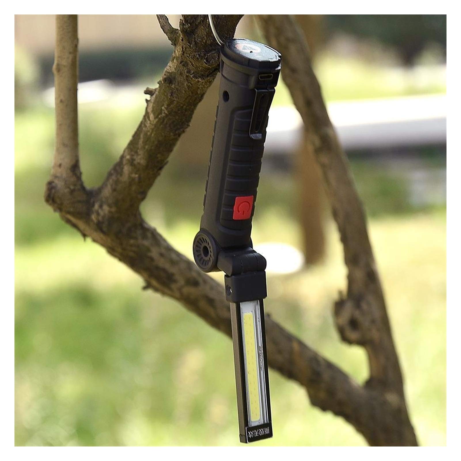 Ultra-długa latarka elektryczna w trybie gotowości Przenośne jasne światła LED COB Lampa magnetyczna USB do ładowania Czerwone światło Latarka awaryjna jako Power Bank i akcesoria kempingowe