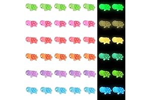 Yuronam 50 PCS Minecraft Tiny Turtles Glow in the Dark