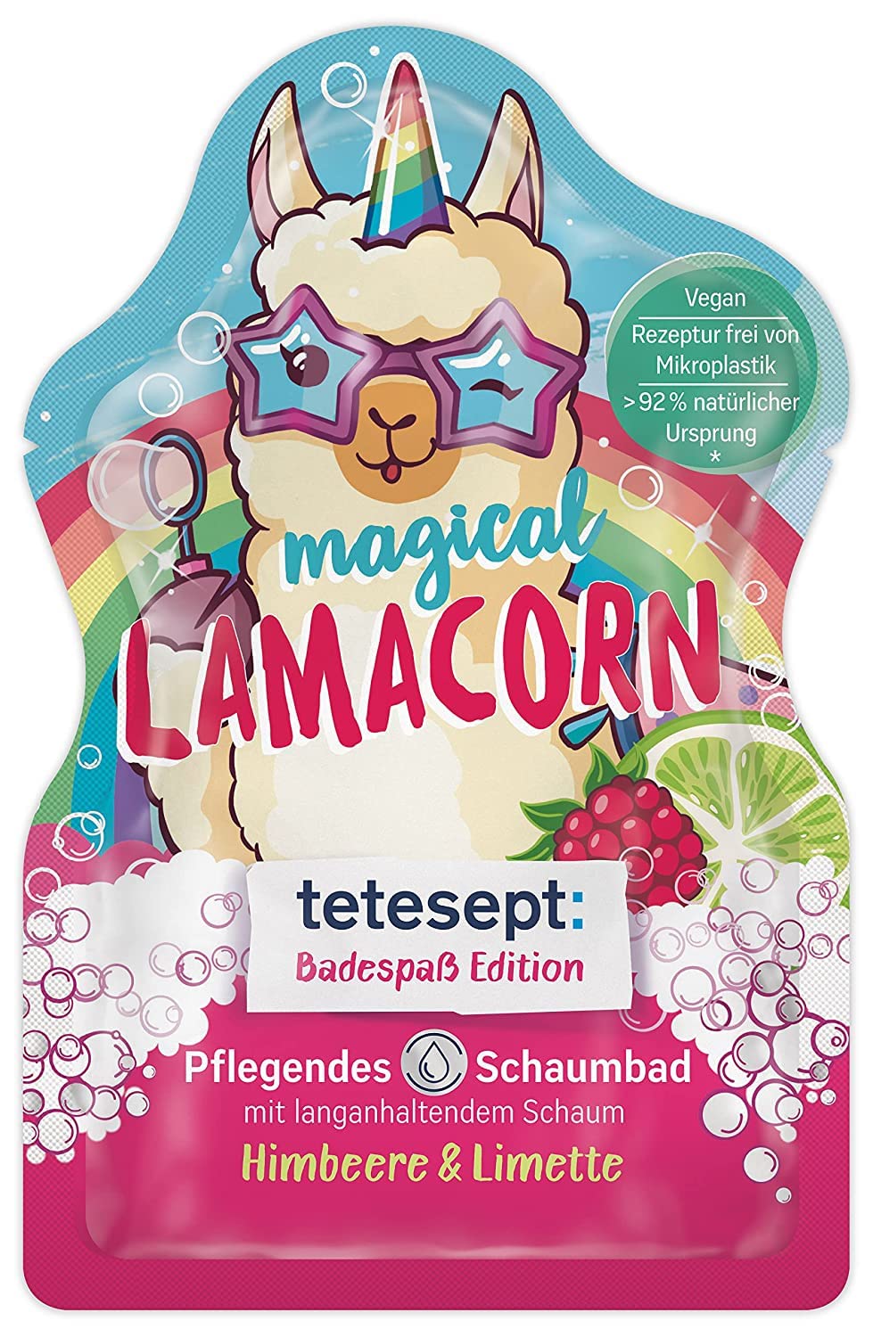 Tetesept Knister Schaumbad Für Kids - Mit Glitzer & Eisblau