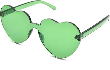 Green heart glasses Outlet