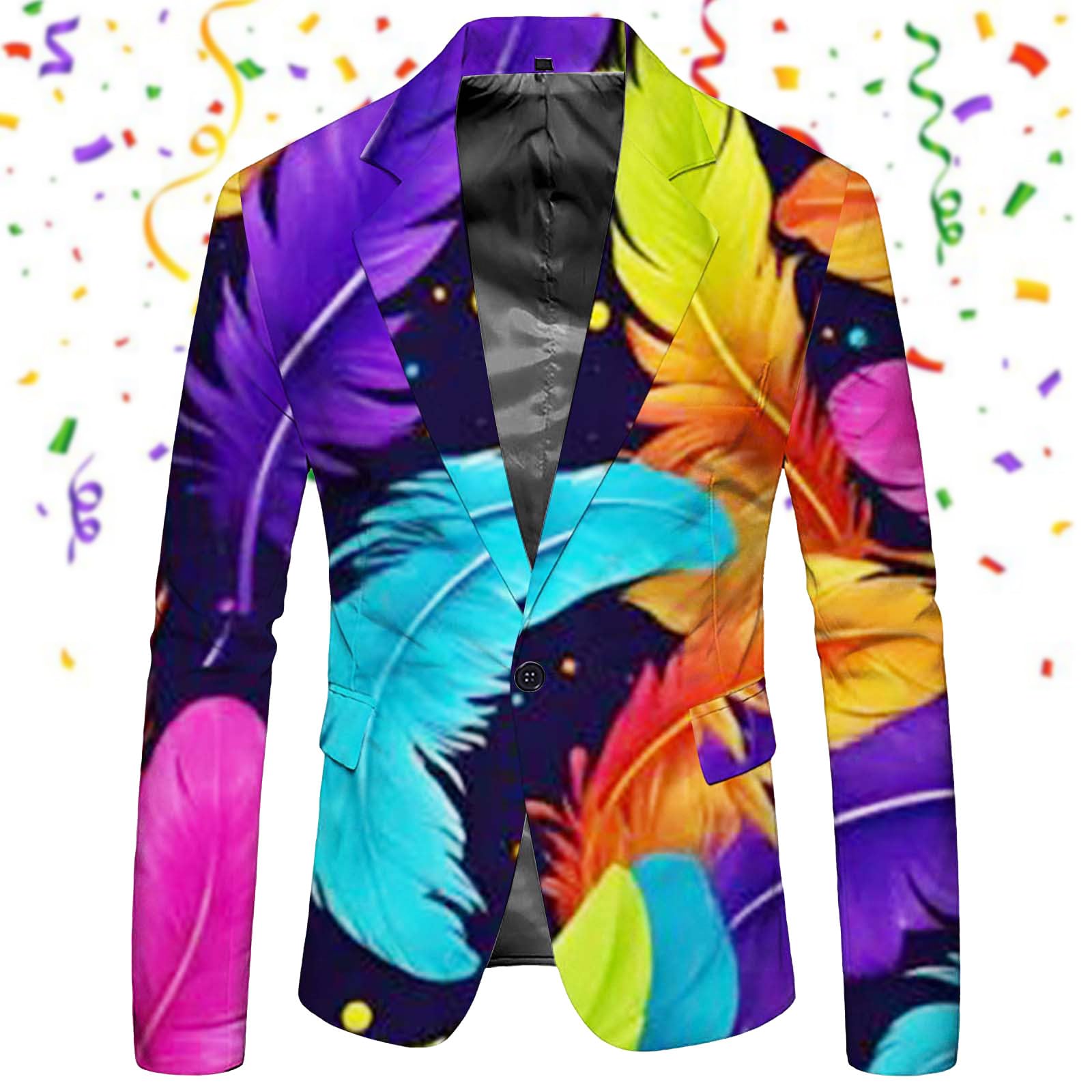 Chaqueta Americana Hombre, Chaqueta de Vestir Masculina Elegante con diseño de Botones Estampados y funcionales Bolsillos para Ocasiones