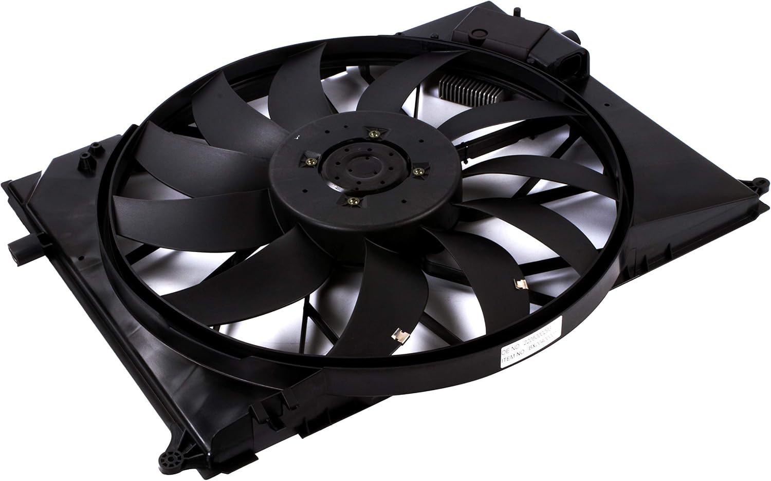 BOXI Engine Cooling Fan Assembly for Mercedes Benz W220 CL55 CL600 CL65 S600 SL63 SL600 S55 SL55 SL63 SL65 AMG SL55 AMG / 2205000293 2205000193