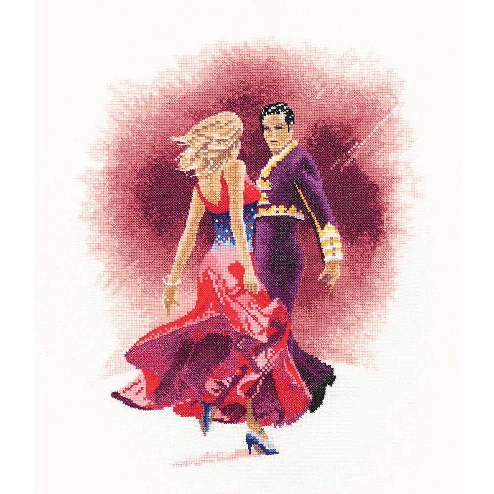 Heritage Crafts N/A Cross Stitch Kit - Paso Doble - Aid - Joh Clayto Dacers Collectio
