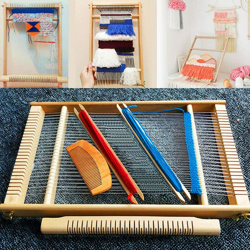2 Holz-Strickwebstühle – Französisches Strickwerkzeug In Cartoon-Puppenform – Für Wolle, Garn, Perlen & DIY-Projekte