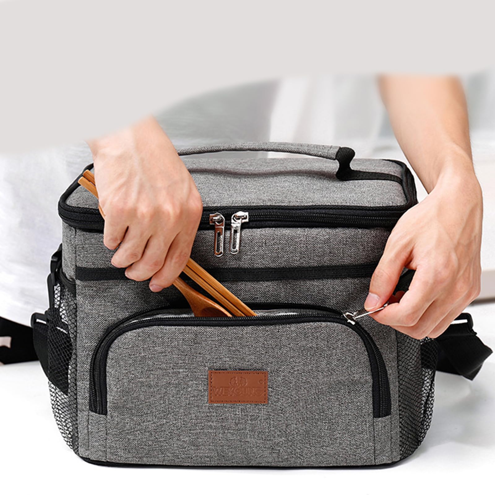 Borsa per pranzo per picnic in ufficio Viaggi all ' aperto Escursionismo Contenitore per cena isolato portatile Scatola per alimenti termica per studenti