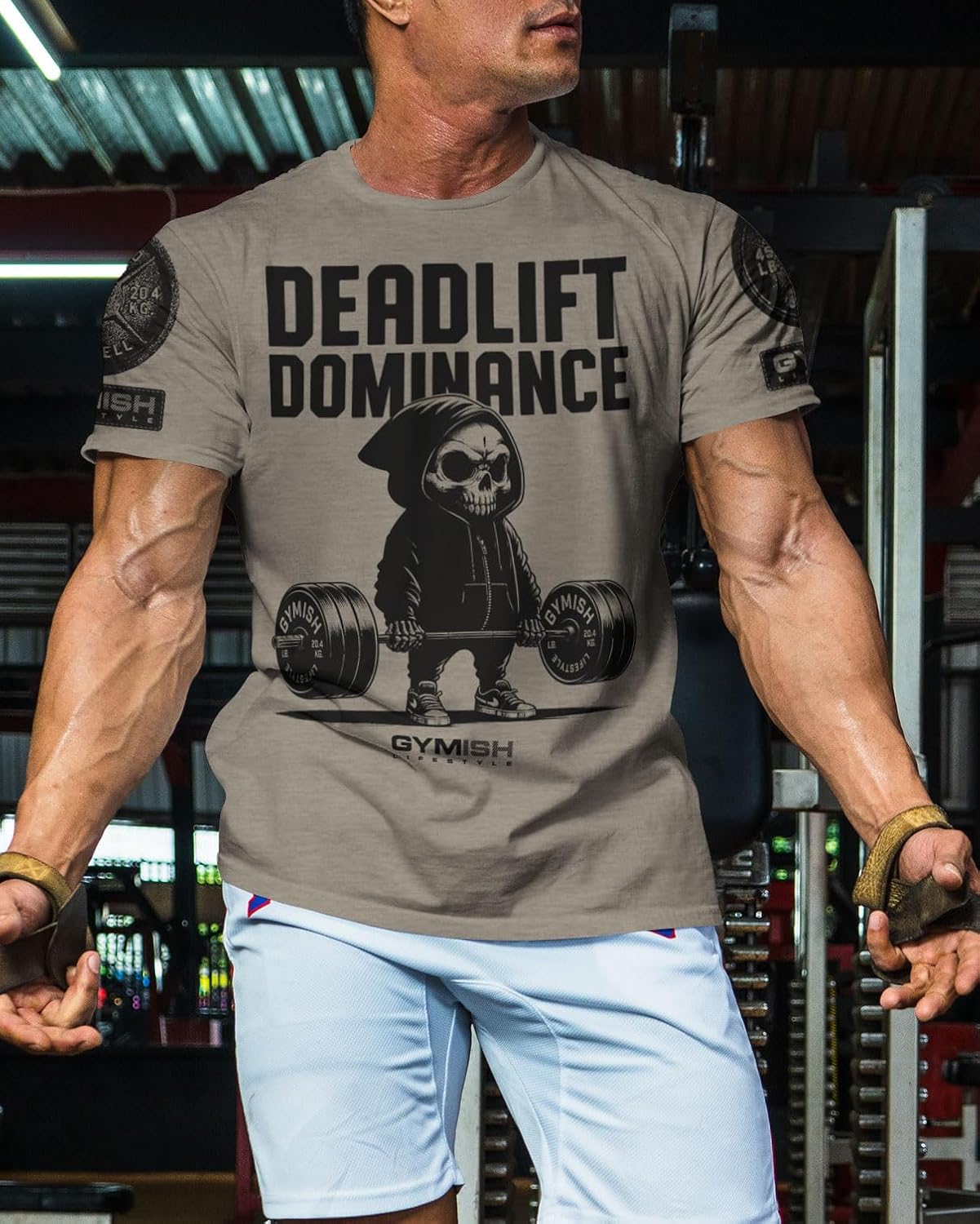 Deadlift Dominance Gymish Lifestyle Workout Gym Shirt for Men Athletic T-Shirt