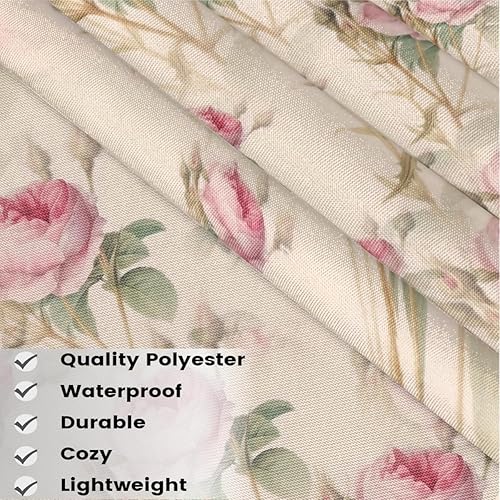 Miniatura 3 de bisibuy 3 Pocket Waist Apron, Pack of 3, Floral Fower Retro Server Short Apron for Men Women, Kitchen, Restaurant, Cafe Delantales De Mesera Para