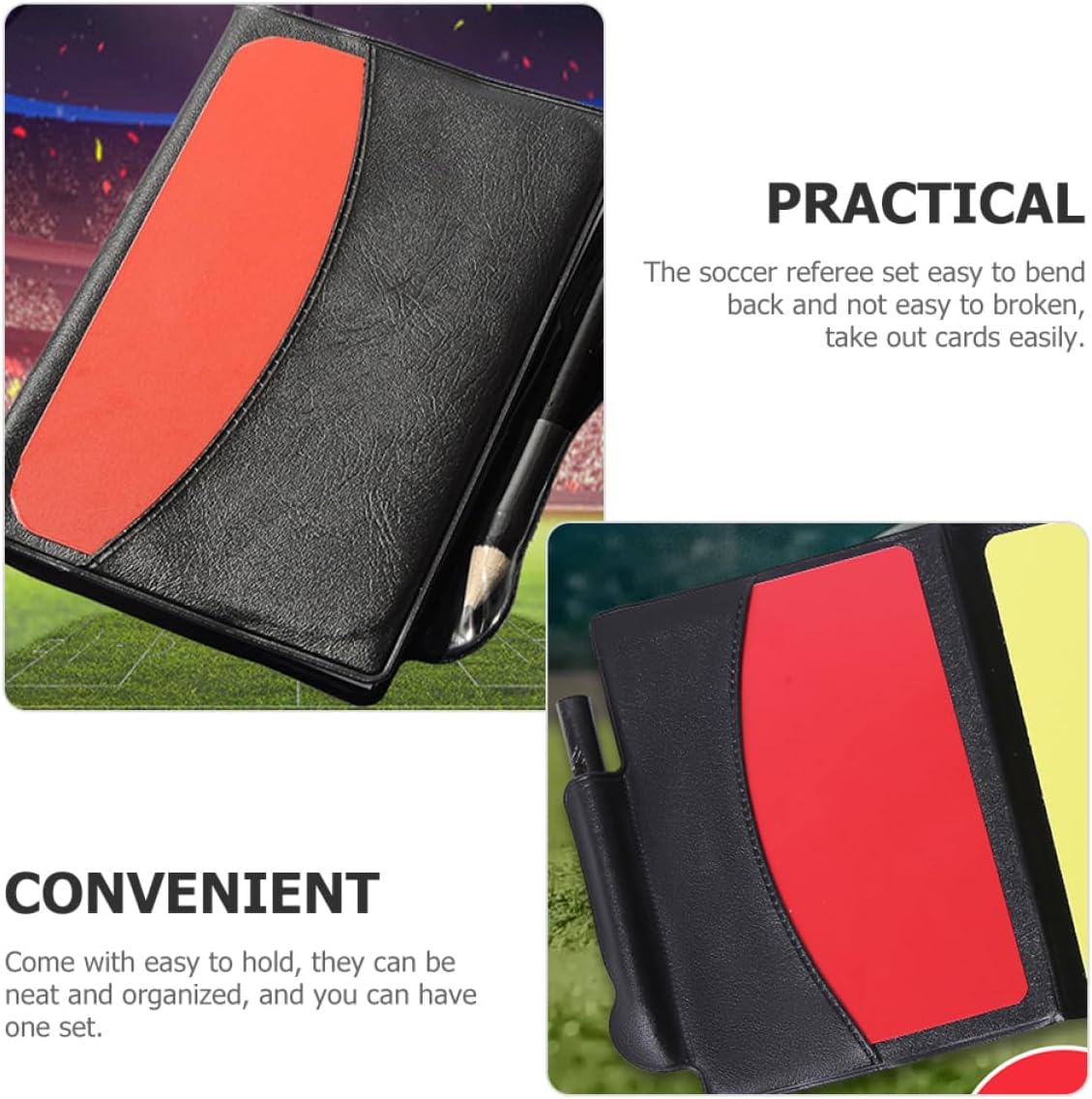 YARNOW Soccer Referee Accessory Train Whistle Sports Whistle Football Soccer Referee Kit Referee Bag Standard