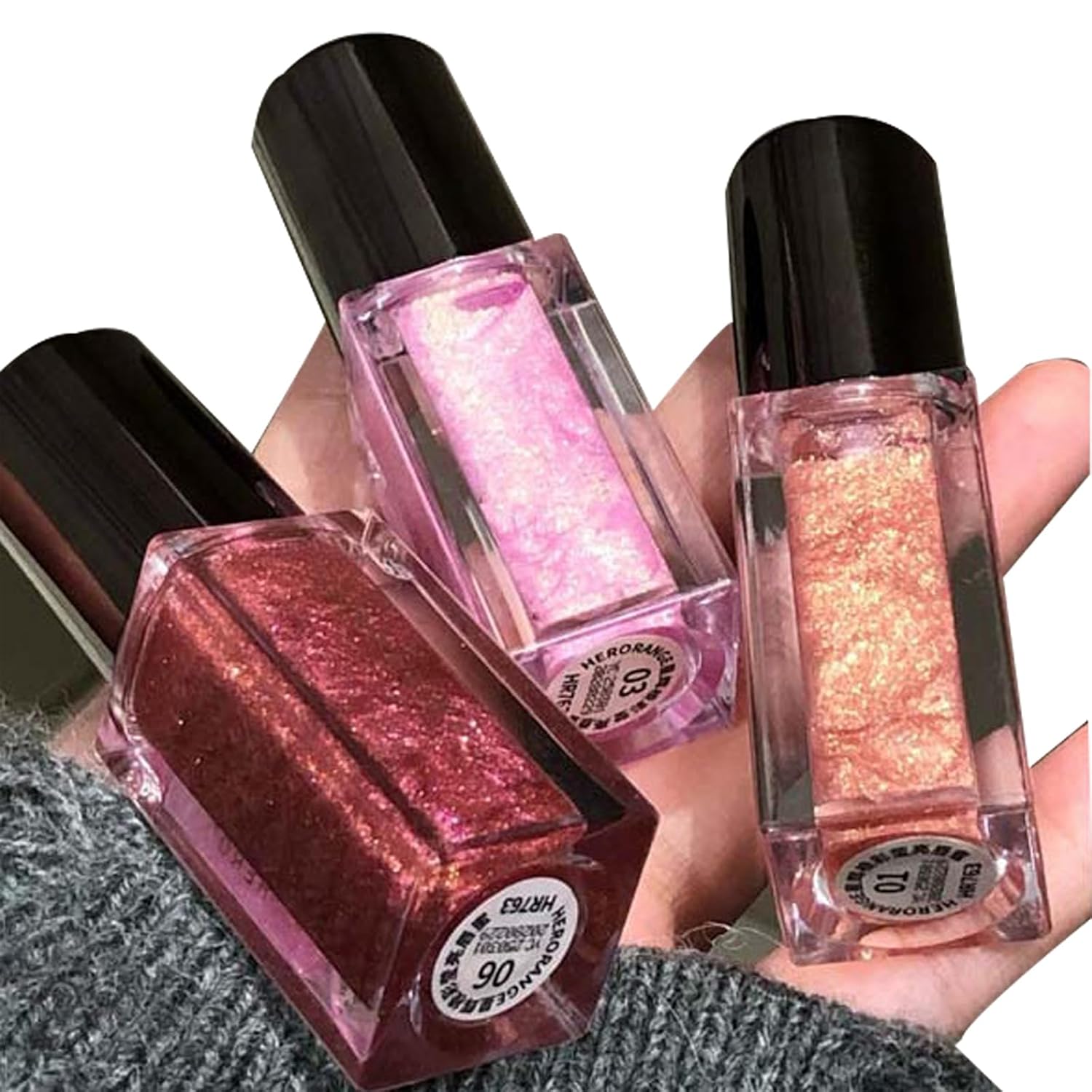 3Pcs Glitter Liquid Lipstick Set, Sparkly Shimmer Lip Makeup, Moisturizing Lip Gloss with High-Shine Glimmer Mirror Finish, Long Lasting Waterproof and High Pigmented 3Pcs Glitter Liquid Lipstick Set, Sparkly Shimmer Lip Makeup, Moisturizing Lip Gloss with High-Shine Glimmer Mirror Finish, Long Lasting Waterproof and High Pigmented