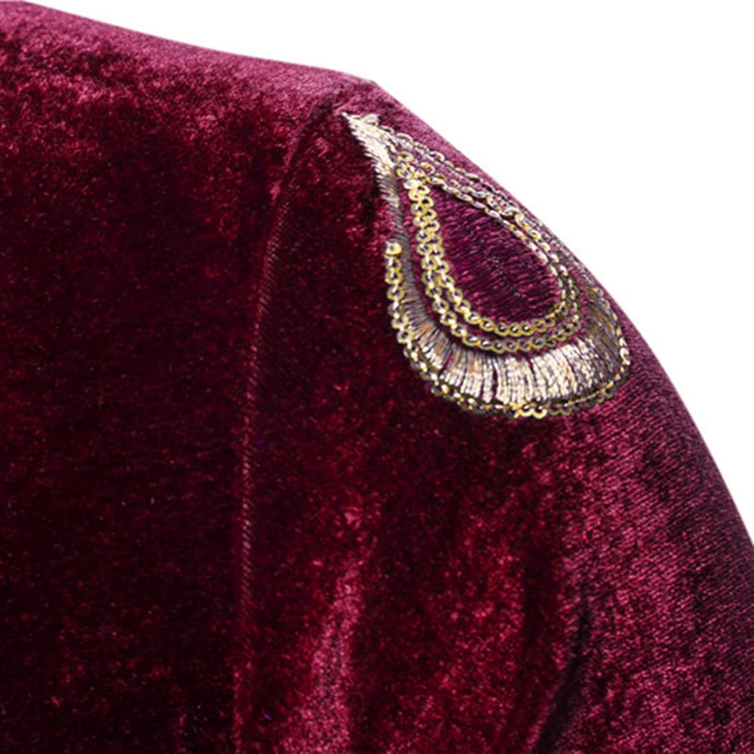 [Babsully] メンズ ベルベットブレザー ワンボタン ウェディング タキシード ベロア テーラードジャケット メンズ ステー