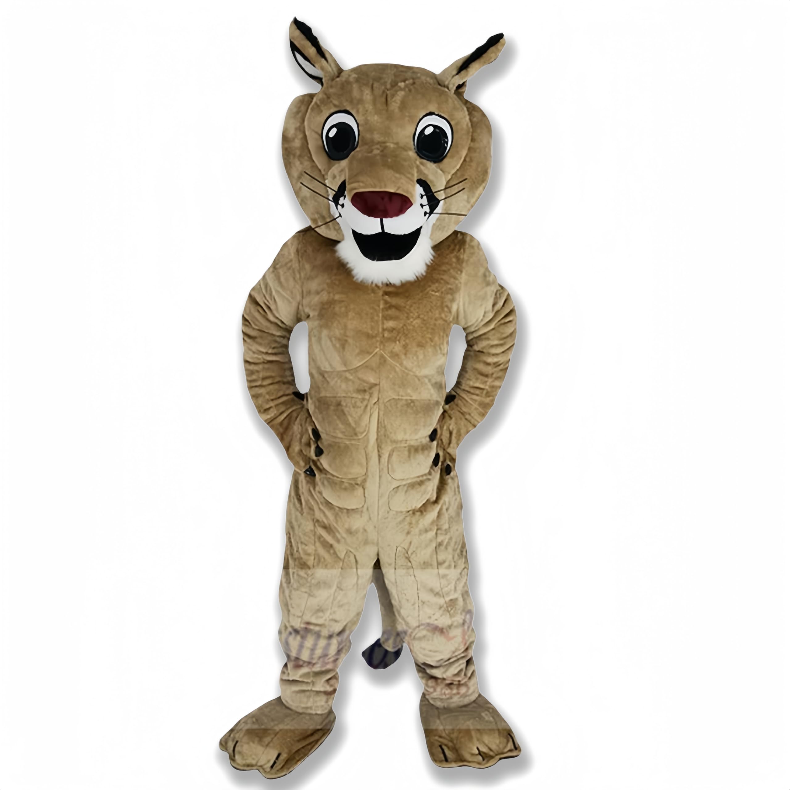 rushopn Cougar Mascot Costume - Mountain Lion Outfit for Events & Mascot Performances