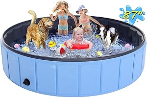 Hyperzoo Large Foldable Dog Pool 87"x16"
