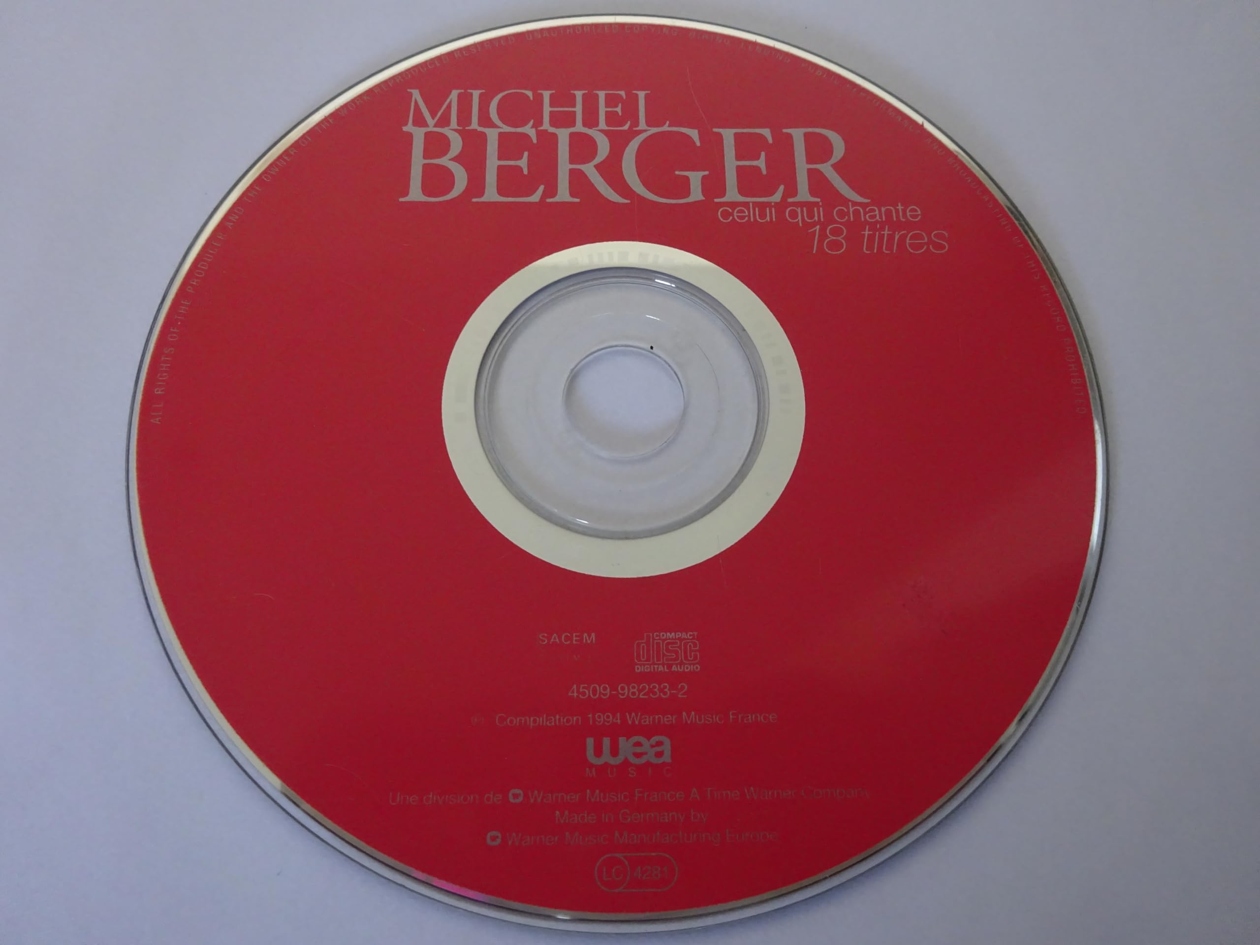 Celui Qui Chante [Audio CD]