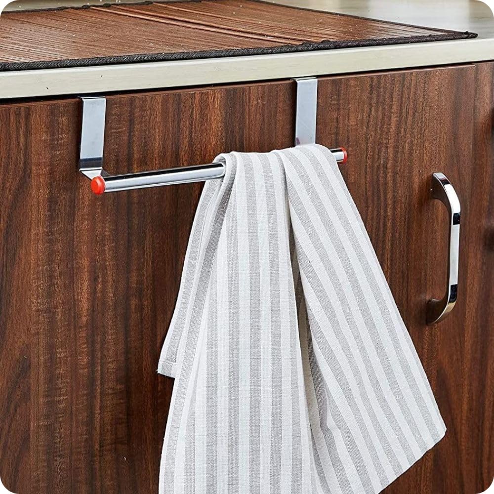 Amiraj Stainless Steel Towel Holder Cabinet Hanger Over Door Kitchen Hook Drawer Storage/Towel Bar (Small, 23 cm) (Pack of 1) (B0BXCYHTQZ) Amazon Price History, Amazon Price Tracker