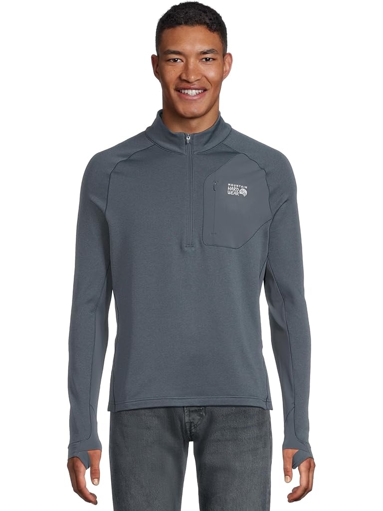 Navy Mountain Hardwear Up First™ Tech Fleece Quarter Zip
