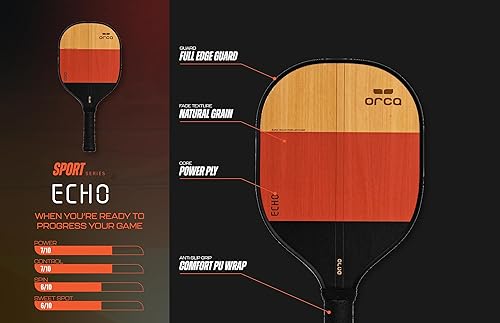 Miniatura 3 de Orca Pickleball Paddles, Sports Series Wood Pickleball Paddle Sets, Pickleball Paddles Starter Set with Pickleballs and Accessories