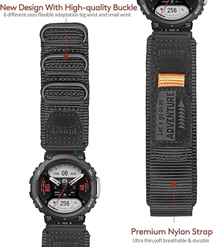 Miniatura 5 de torbollo Correas de reloj compatibles con Amazfit T-RexT-Rex 2T-Rex Pro, correas de repuesto ajustables de bucle deportivo suave