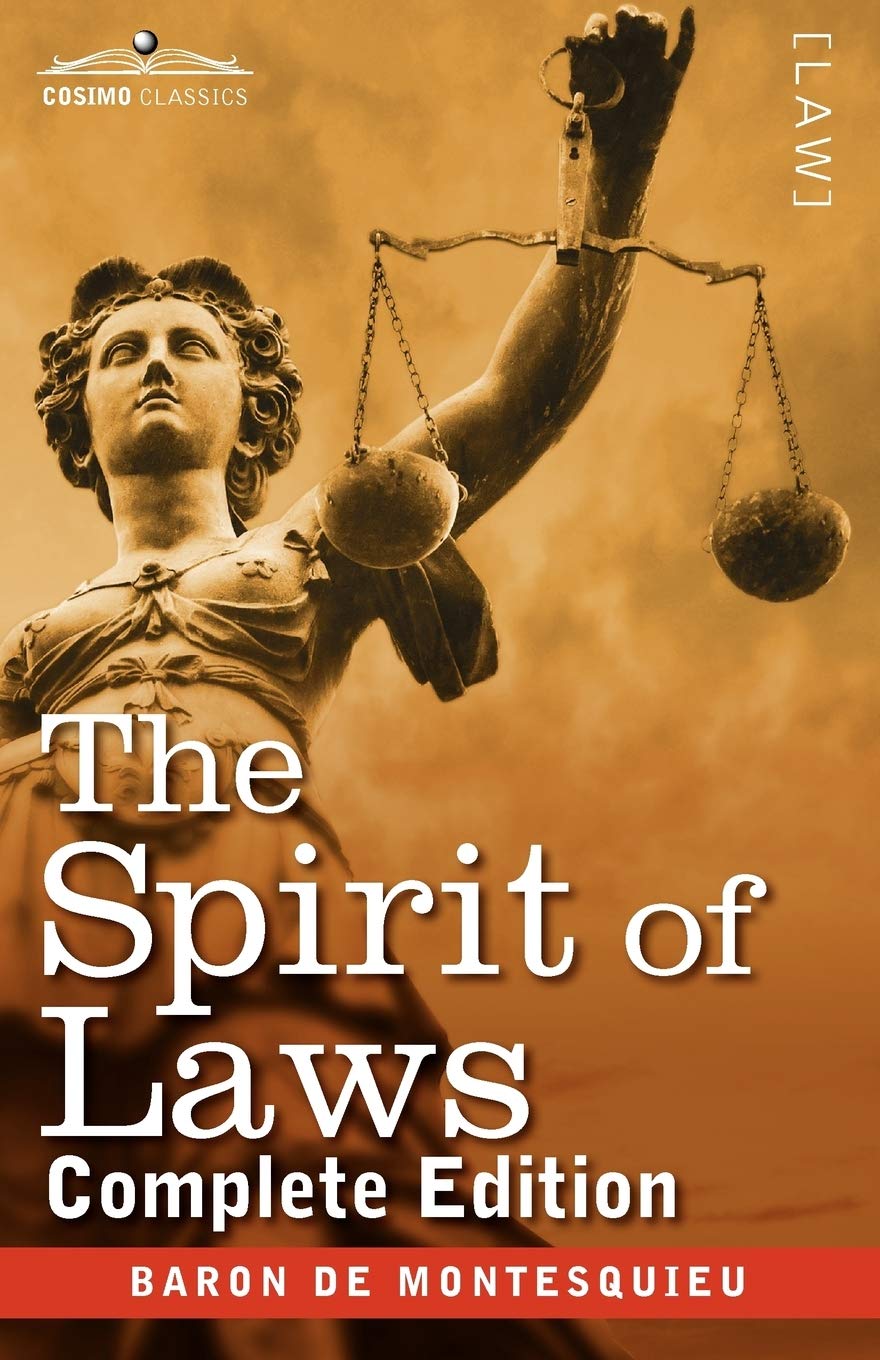 洋書 Montesquieu The Spirit of the Laws The Spirit of Laws | Amazon.com.br