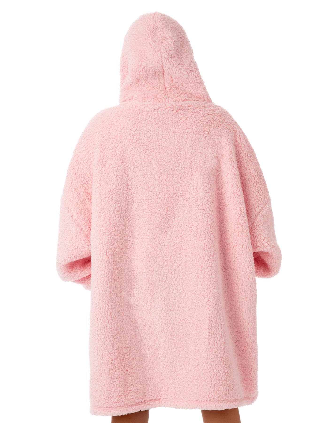 Barbie Femme Rose Couverture Sherpa Sweat à capuche | Adoptez un confort luxueux avec cette VUddie | Taille unique | Offrez-vous des aventures confortables