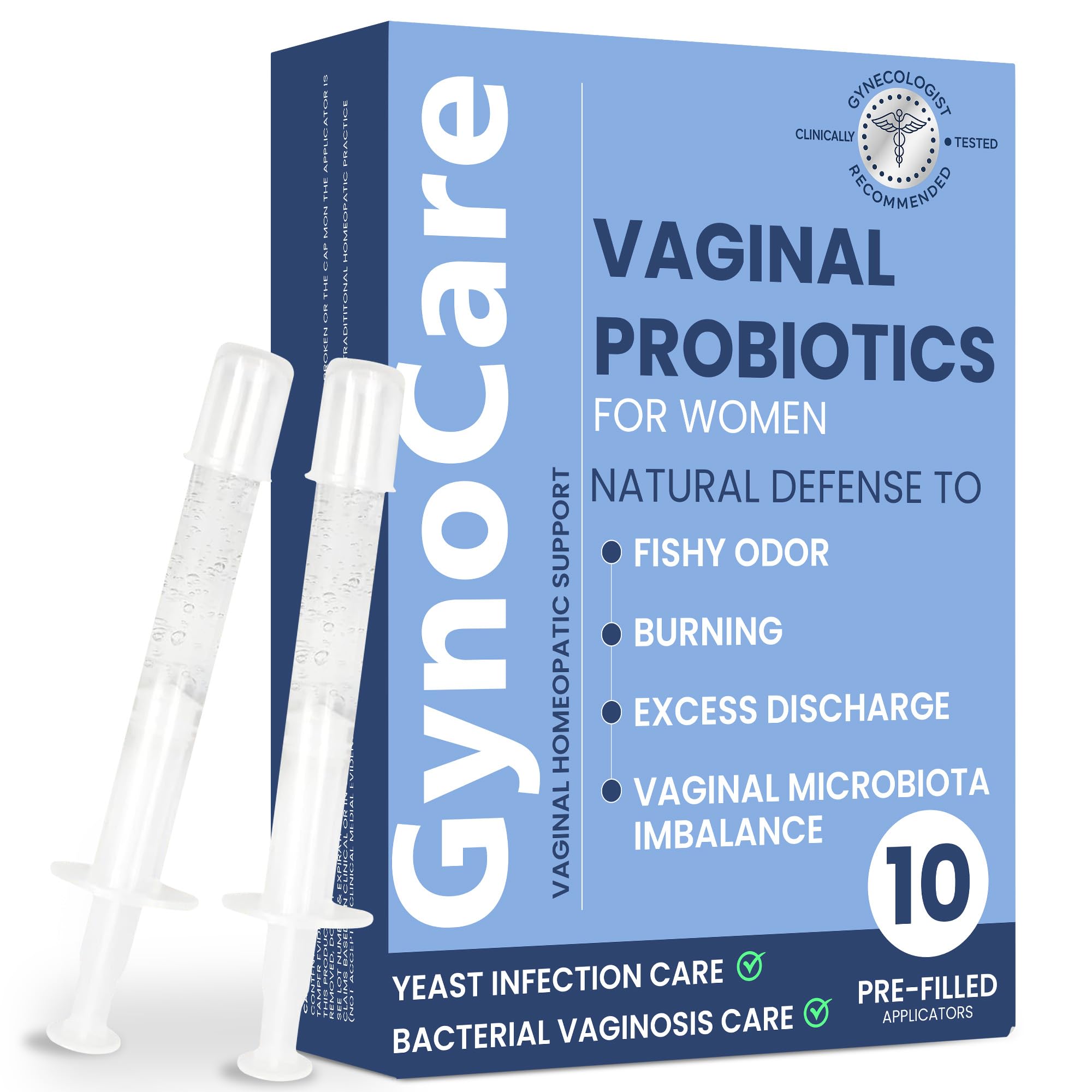 l Probiotics for Women | Feminine Care | pH Balance for Women | Yeast Infection Care | Bacterial Vaginosis Treatment | Defense Against Burning and Excess Discharge | 10 Pre-Filled Applicators