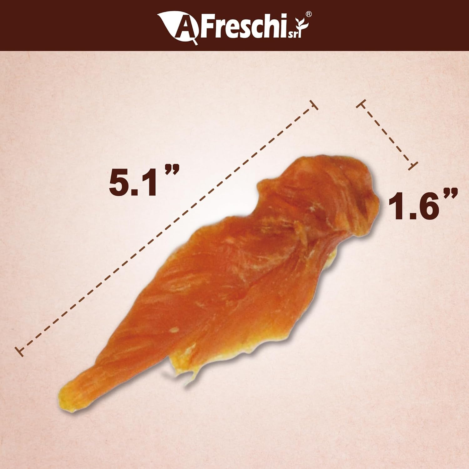 A Freschi srl Chicken Jerky for Dog, All Natural Dog Treat, High-Protein, Healthy & Easily Digestible, Grain-Free Puppy Chews, Training & Rewards Dog Snacks, Chicken Fillet Jerky, 16 oz Pack - Image 2