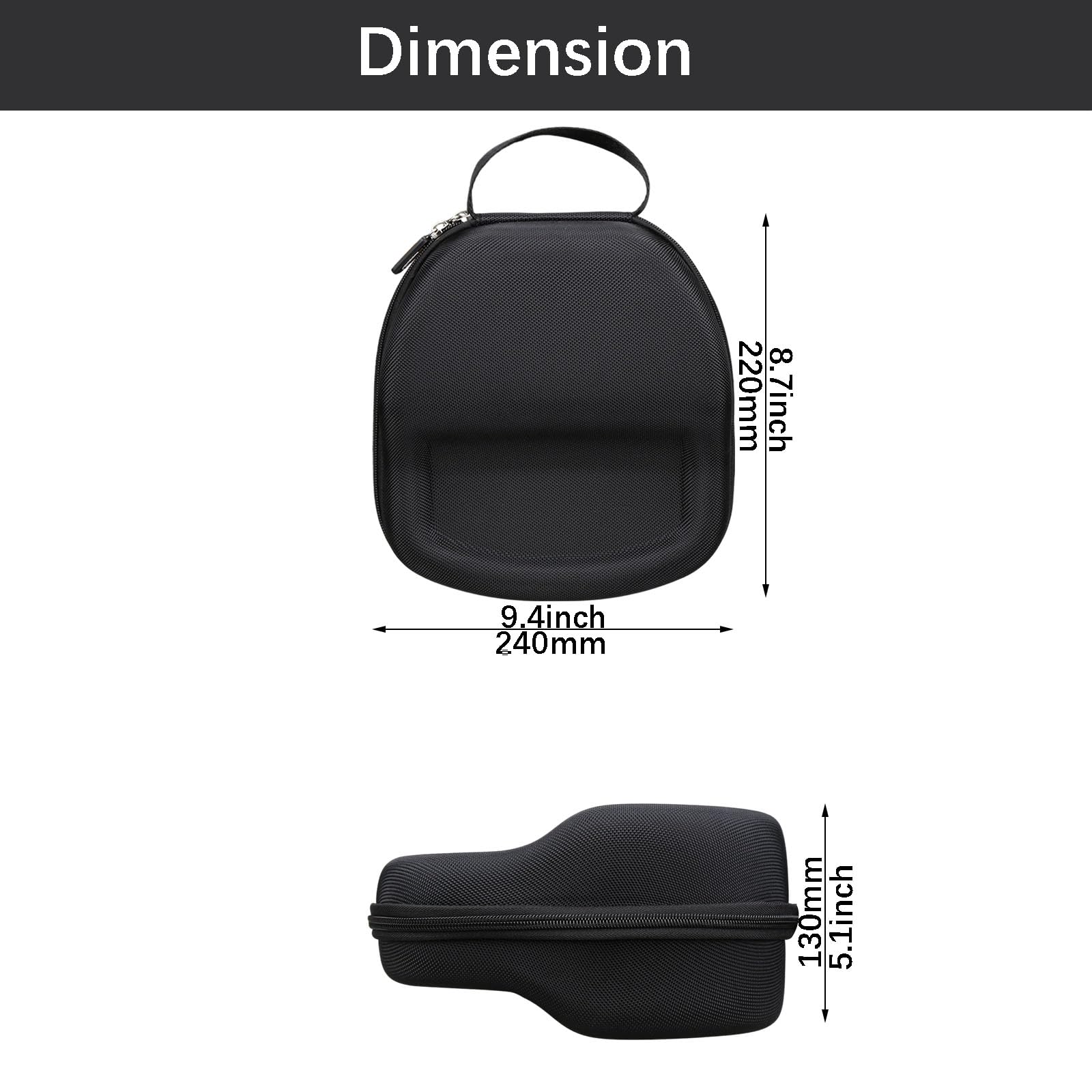 Custodia rigida in EVA compatibile con cuffie da gioco wireless Sony-Inzone H9 II, con cancellazione del rumore, custodia protettiva da viaggio portatile (solo custodia)
