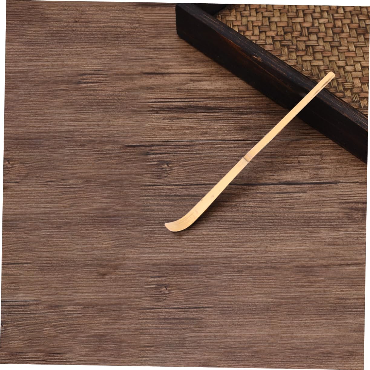 GLEAVI 2 Pcs Bamboo Tea Scoop Set Natural Japanese Tea Utensils Matcha Spoon for Household Use
