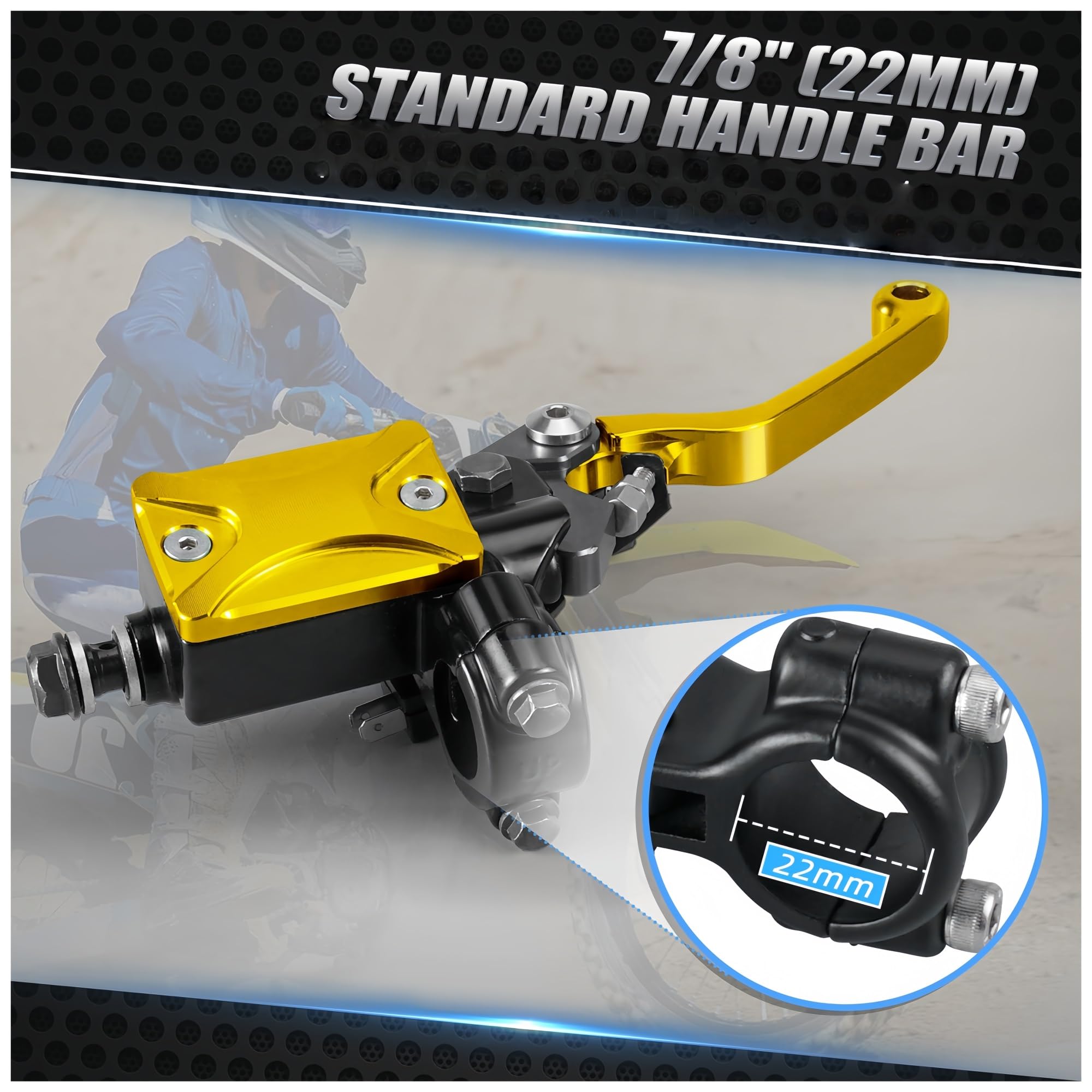 Kupplungsbremshebel Brems- und Kupplungshebel für Suzuki DRZ400S DRZ400SM RMZ250 RMZ450 RM 85 125 250 RMX 250S 450Z(Titanium)