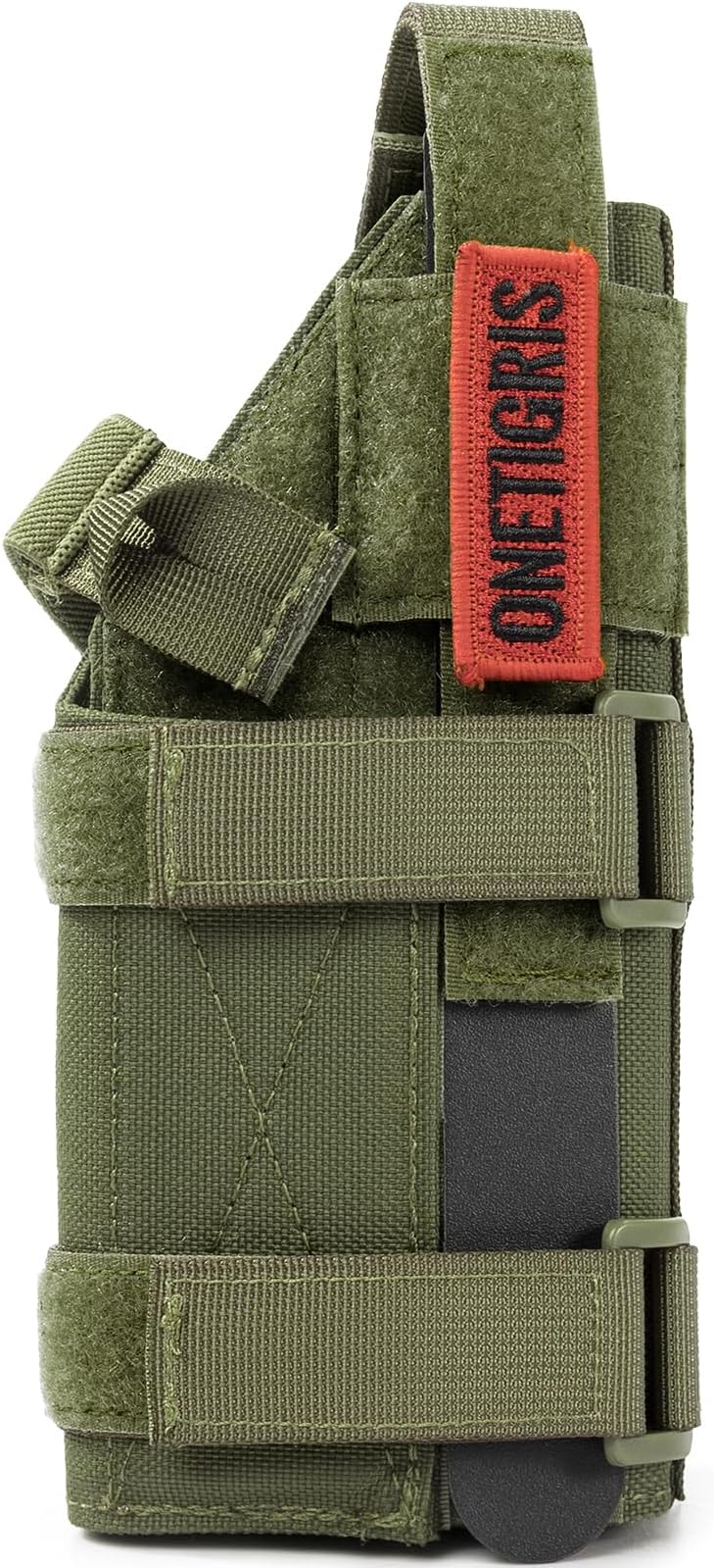 OneTigris Gun Holster Right Handed Nylon Pistol Holster for Most Compact Medium Full Size Pistol 1911/17/19/20/21/45 M&P Shield 9mm with Under Barrel Attachment