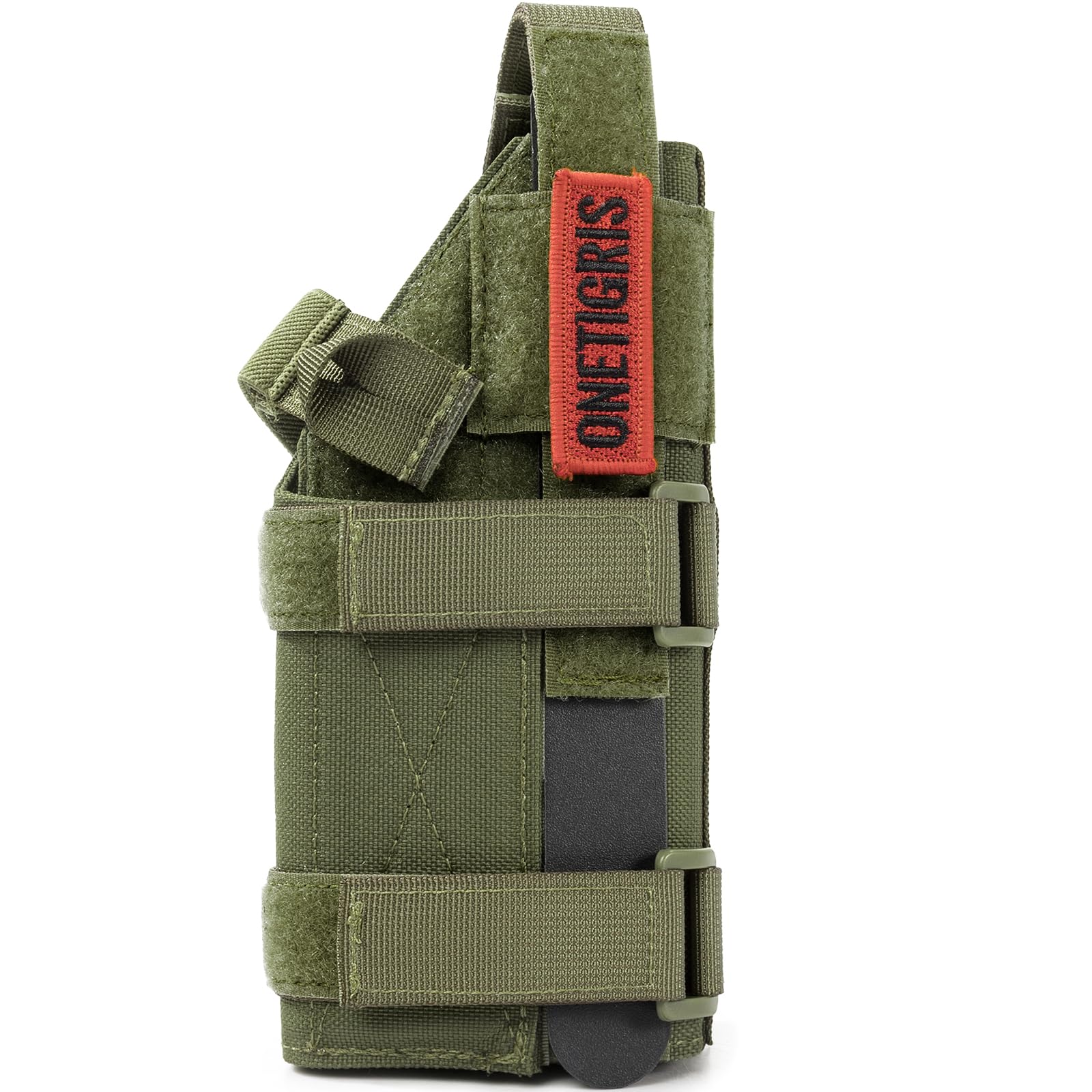 OneTigris Gun Holster Right Handed Nylon Pistol Holster for Most Compact Medium Full Size Pistol 1911/17/19/20/21/45 M&P Shield 9mm with Under Barrel Attachment