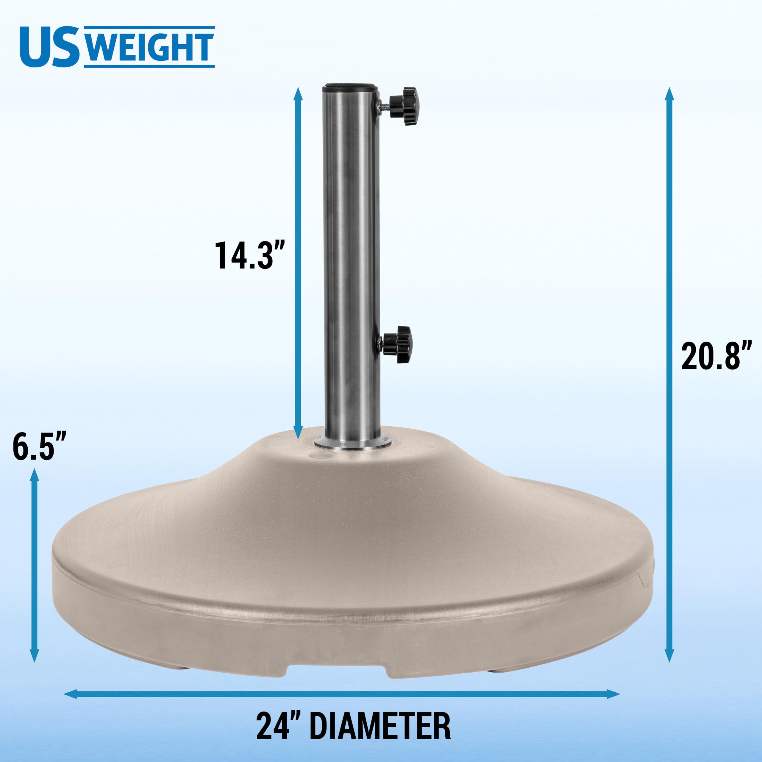 freestanding patio umbrella base US Weight 120lb Capacity Fillable w/ Wheel Beige : Patio, Lawn & Garden Home&Backyard allen + roth 10-ft Features a built Size:76